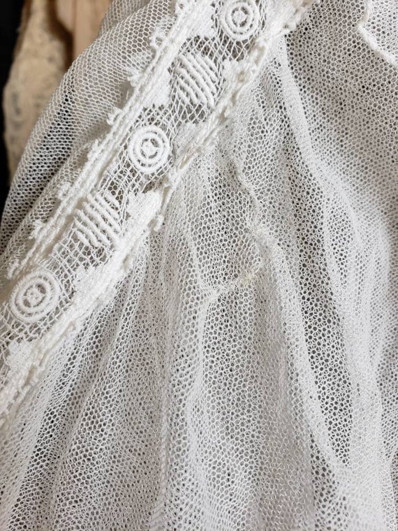 Edwardian net lace vintage bridal wedding dress - image 9