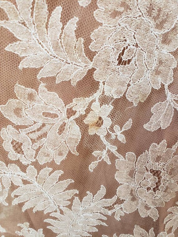 Vintage tea length 1950's lace dress - image 7