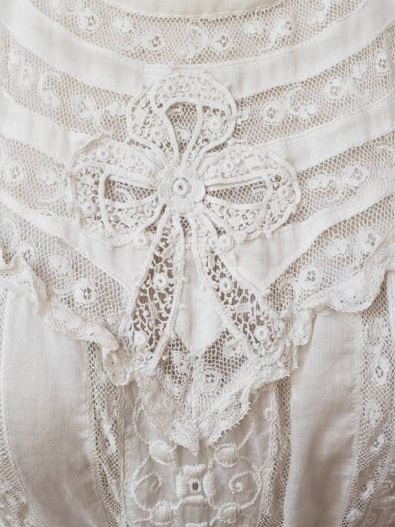 Reduced! Edwardian lace vintage bridal wedding dre