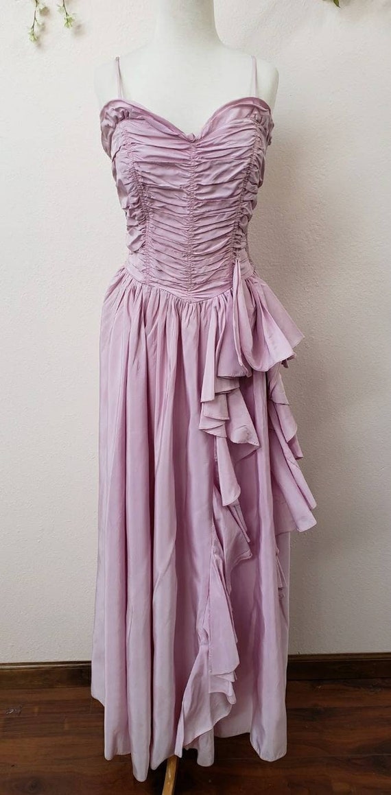 Vintage evening gown lilac. - Gem