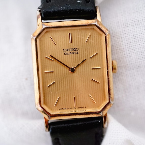 ヴィンテージ SEIKO TANK セイコー 変わり文字盤 レディース 腕時計 Seiko Tank Style Vintage Watch Women, Vintage Ladies Watch