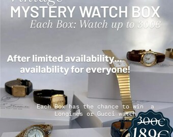 Women’s Vintage Watch Mystery Box – Surprise Timepieces Worth Up to 300 Euro | Unique Gift, Retro Watch for Her, Vintage Jewelry Gift Idea