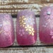 Stiletto or Square Sakura Ombre Nails | Pink Glitter Gradation Press On Nails | Ombre Fake Nails | Glue on Nails | Glitter Acrylic Nails
