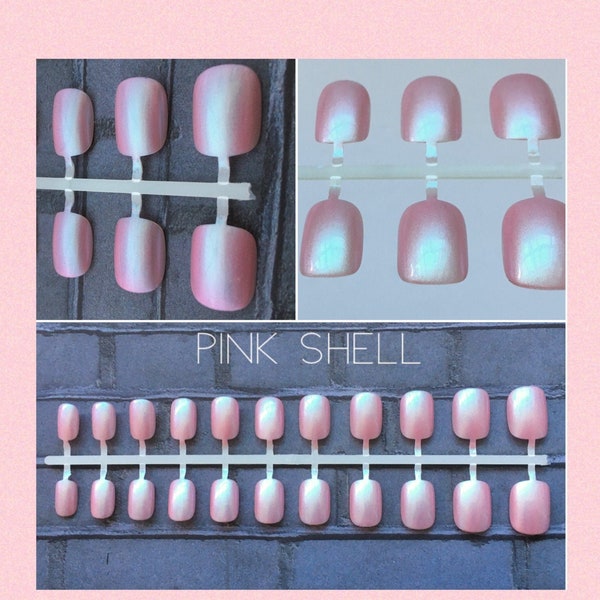 Pastel Fairy Duochrome Press On Nails | Color Shift Chameleon Petite Active Nails | Small Short Nails for Teens and Tweens | Spring Nails