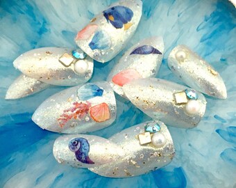 Handmade Press On Nails From Girly To Goth Von Nevertoomuchglitter