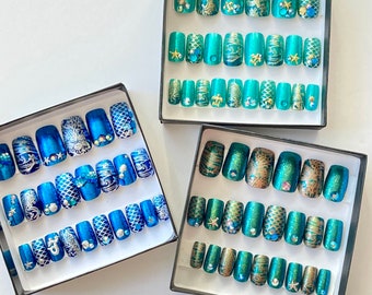 Handmade Press On Nails From Girly To Goth Von Nevertoomuchglitter