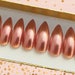 Frosted Pink Extra Long Stiletto Press On Nails | Extra Long Fake Nails | Single Color Nails | Long Nails | Photoshoot Stiletto Model Nails