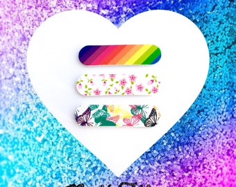 Mini or Large Nail Files | Emery Board | Cute Nail Files | File for Press On Nails | File Artificial or Natural Nails | Color Emery Board