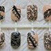 Black Chantilly Lace Fake Nails | Nude and Black Nails | Short Nails | Bridal/Wedding, Lace Press On Nails | Vintage Lingerie | False Nails