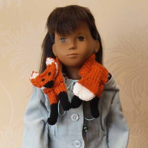 Sasha AG MSD Doll Fox Scarf Knitting Pattern