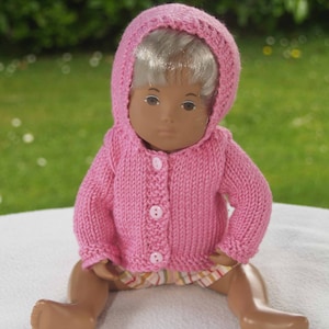 Sasha Baby 12" Doll Jacket with Hood Knitting Pattern