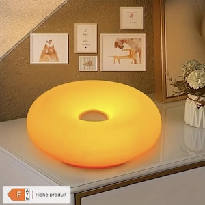 1 Pack Modern Donut Table Lamp