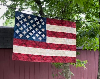 American Flag wall quilt