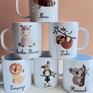 UNBREAKABLE Children's Cup Mug for Kindergarten, Early Childhood School - First Name of Your Choice