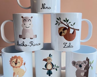 Gobelet Tasse Enfant INCASSABLE maternelle petite section école - prénom au choix