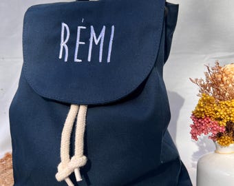 Sac à dos enfant personnalisable avec PRÉNOM brodé au choix