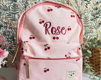 Children's backpack with EMBROIDERED pattern and the first name of your choice
