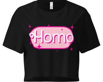 Homo Crop Top, Gay Pride Shirt, Funny Gay Tees, Homosexual Tshirt