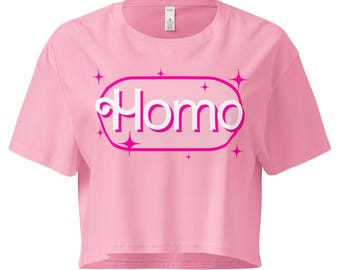 Homo Crop Top, Gay Pride Shirt, Funny Gay Tees, Homosexual Tshirt