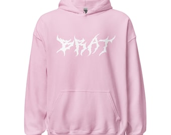 Pink Brat Hoodie: Cozy Cotton-Blend Pullover