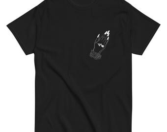 Praying Hands Shirt, Hand Tattoo Unisex Cotton Tee