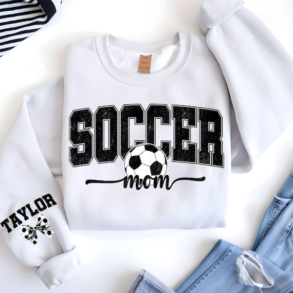 Personalized Soccer Mom PNG: Custom Sleeve Design (Digital Download)