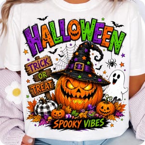 halloween png, trick or treat png, pumpkin sublimation, spooky vibes png, ghost shirt png, witch hat design, fall png, sublimation png, halloween dtf, trendy halloween, spooky season png, retro halloween, halloween graphics
