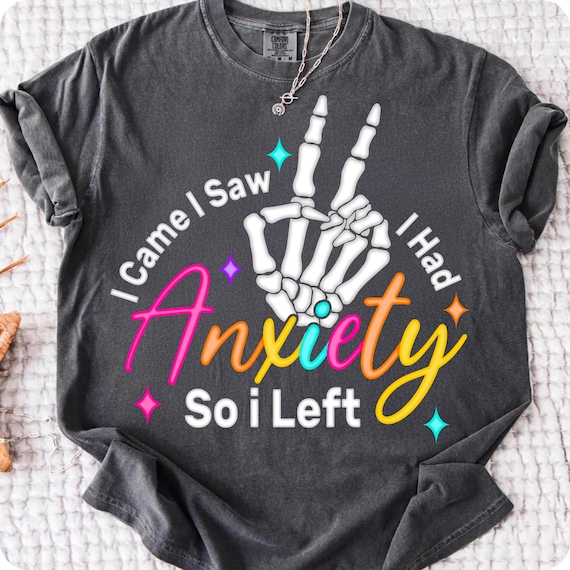 Funny Skeleton Anxiety PNG: Retro Mama Sarcastic Doodle (Digital Download)