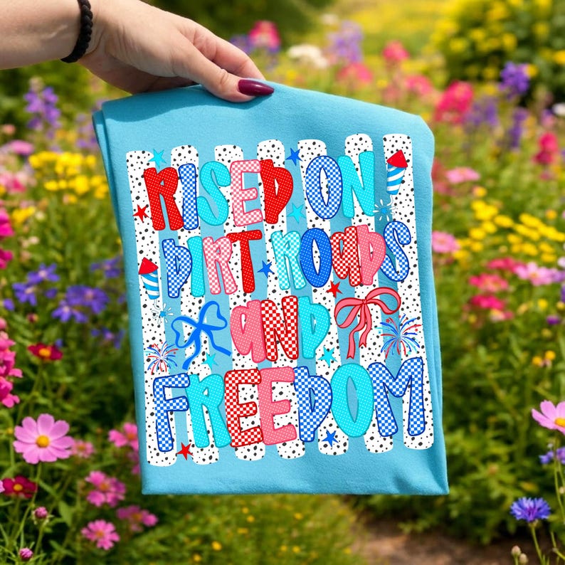 Patriotic 4th of July Sublimation Design for Custom Apparel