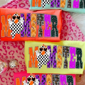 Halloween Momster PNG: Spooky Preppy Mom Shirt Design (Digital Download)