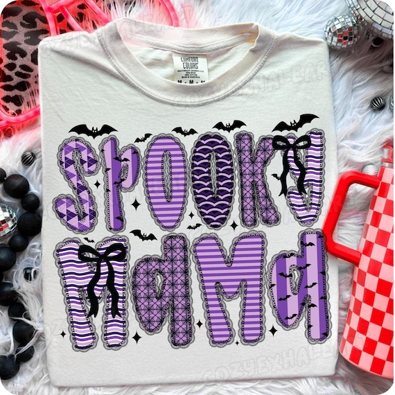 Spooky Coquette Bow PNG: Shabby Chic Halloween Design (Digital Download