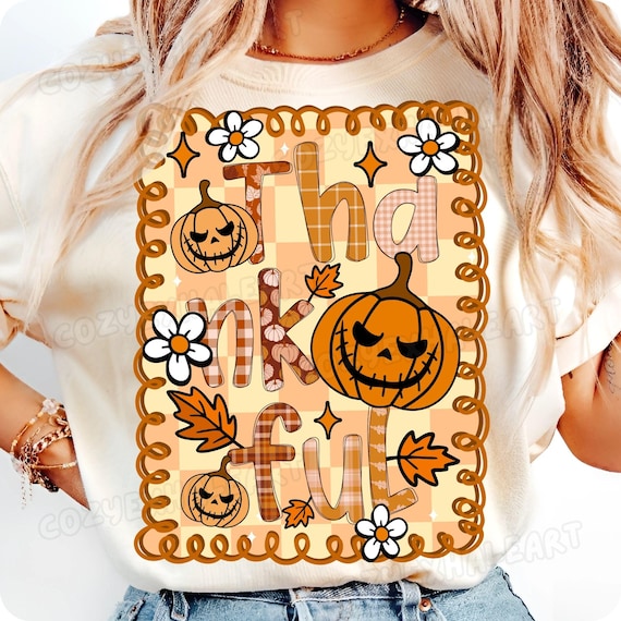 Preppy Thanksgiving Pumpkin Bow PNG: Thankful Jesus Design for Autumn Sublimation (Digital Download)