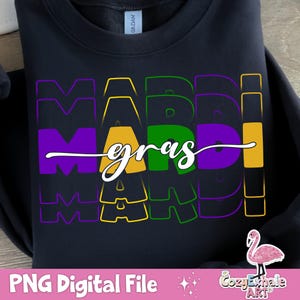 Mardi Gras PNG: Fleur De Lis, Crawfish, Beads Design (Digital Download)