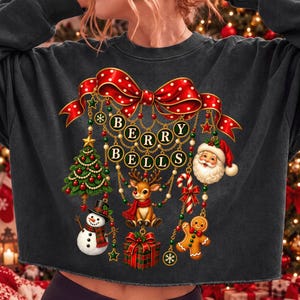 christmas charm png, coquette christmas, berry bells png, christmas bow png, vintage santa png, cute reindeer png, gingerbread png, snowman sublimation, christmas shirt png, xmas sweatshirt png, charm necklace png, christmas dtf png, holiday sublimation