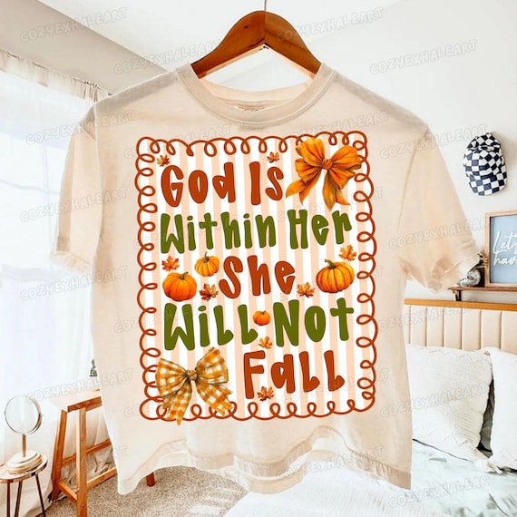 Faith Shirt Design PNG: Autumn Bible Verse Clipart (Digital Download))
