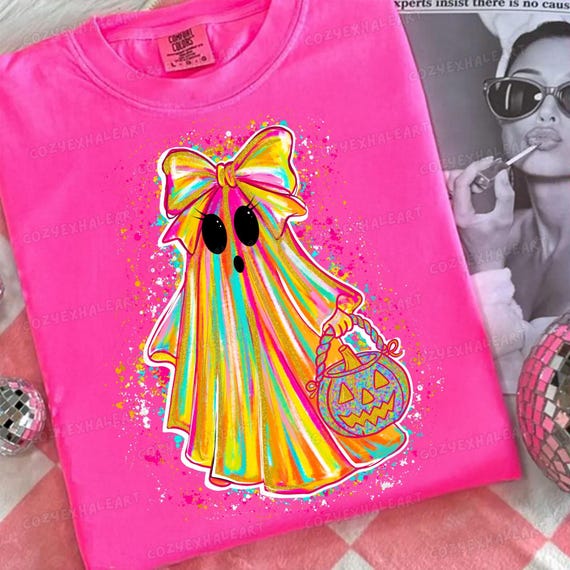 Elegant Lace Ghost PNG Clipart: Coquette Halloween Sublimation Design for Trendy Apparel