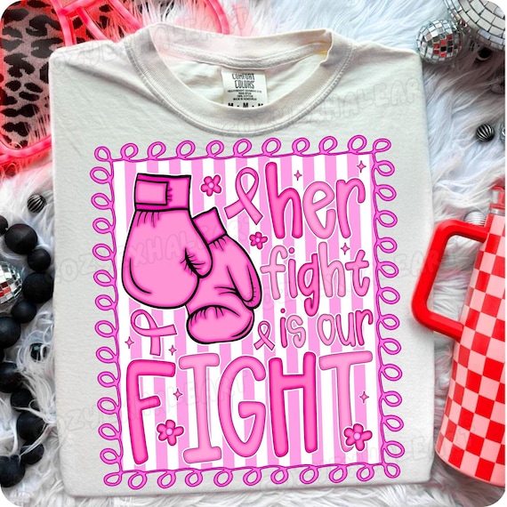 Breast Cancer Awareness PNG: Retro Boho Rainbow Support Squad (Digital File