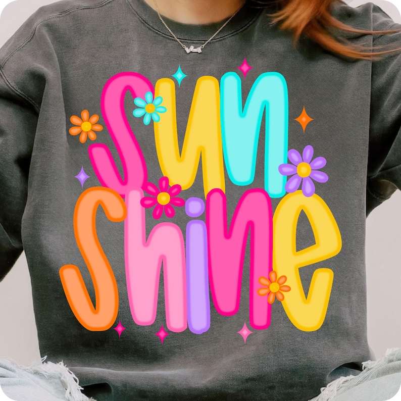 Sunshine PNG Neon Beach Life Summer Shirt Design, Distressed Trendy Lake Pool River Sublimation PNG for Summer Vibes Digital Download