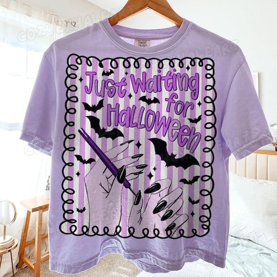 Retro Halloween Woman PNG: Groovy Witch Shirt Design (Digital Download