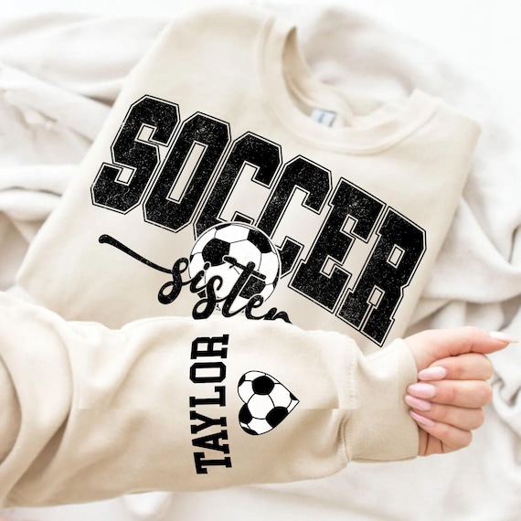 Personalized Soccer Sister PNG: Custom Sleeve Design (Digital Download)