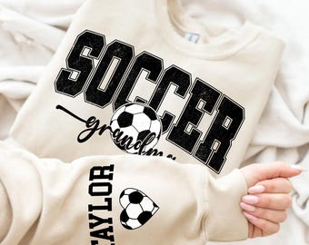 Personalisierte Fußball Oma PNG: Individuelles Name Design (Digitaler Download)