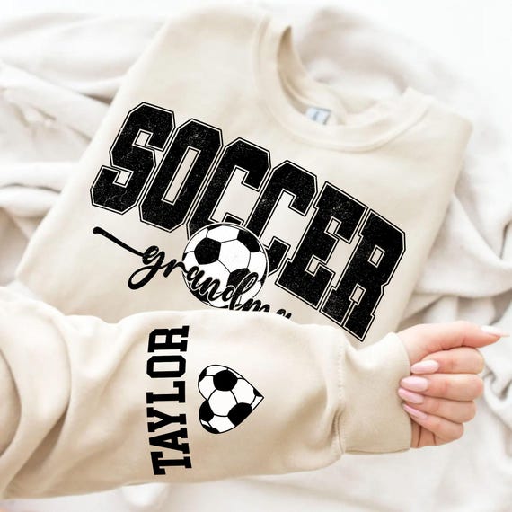 Personalized Soccer Grandma PNG: Custom Name Design (Digital Download)