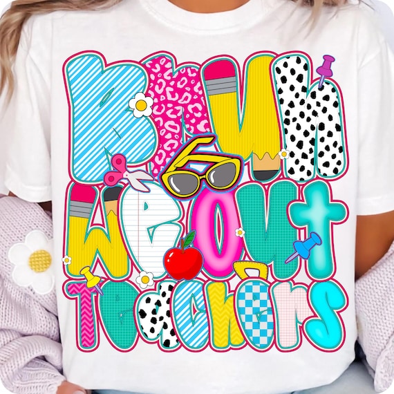 Funny Last Day of School Teacher PNG Design: Bruh We Out (Digital Download)