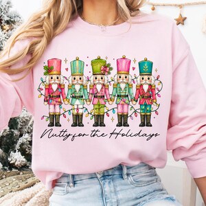 christmas png, nutcracker png, nutty for holidays, sublimation png, funny holiday, preppy christmas, coquette png, holiday shirt, christmas doodle, pink christmas, dtf transfer, festive design, christmas bundle