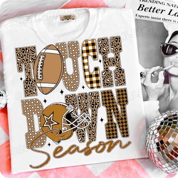 Retro Football PNG: Brown Checkered Star Design (Digital Download