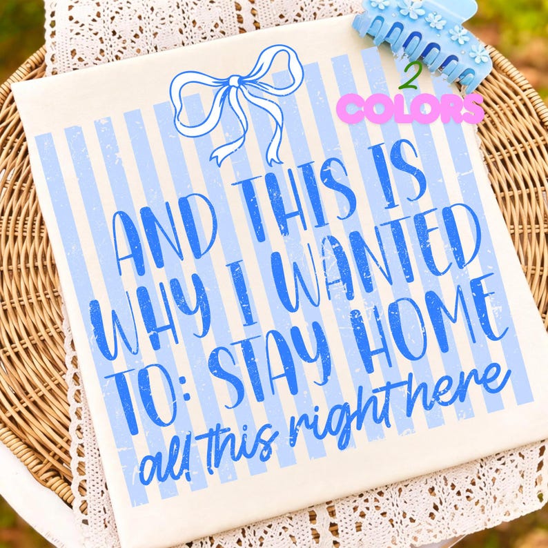 A digital design featuring a sarcastic introvert quote with a trendy coquette bow and distressed stripes.