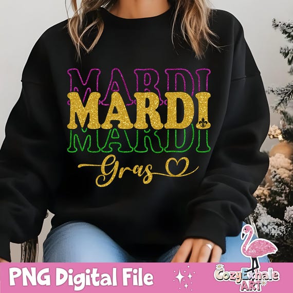 Mardi Gras PNG: Fleur De Lis & Crawfish Design (Digital Download)