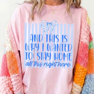 Rolig introvert sarkastisk citat sublimering PNG design kokett rosett ränder stanna hemma hemmamänniska antisocial skjorta digital nedladdning bild 6