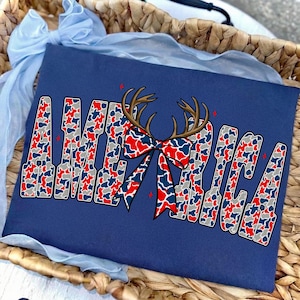 Retro Camo America PNG 4th of July Sublimation Design Deer Hunting Bow Patriotic USA Independence Day Digital Download Coquette Western