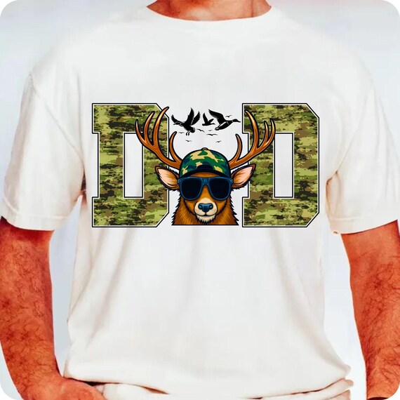 Hilarious Hunter Dad Sublimation Design: Deer Clipart for Father's Day Shirt - Best Buckin' PNG